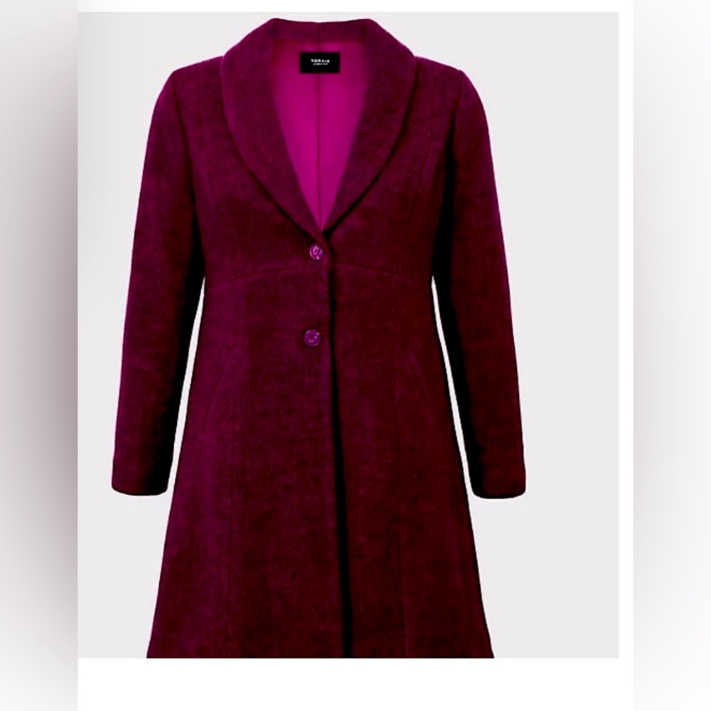 Torrid Brusshed Hacci Alines coat
